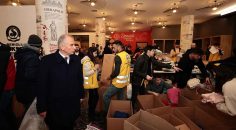 BÜYÜKŞEHİR’İN 24 TIRI DEPREM BÖLGESİNE GİTTİ