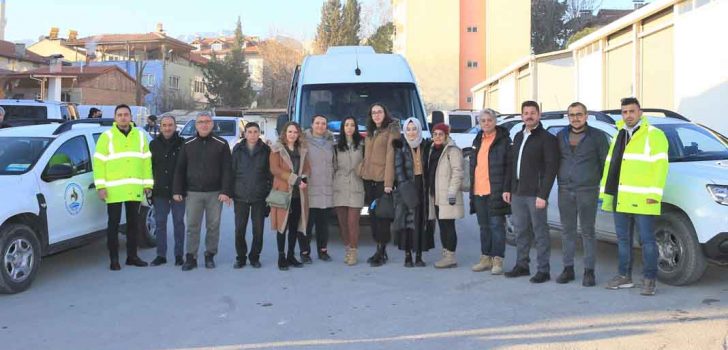 PAMUKKALE İNCELEME EKİBİ DEPREM BÖLGESİNE GİTTİ