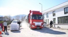 66 YARDIM ARACI MERKEZEFENDİ’DEN DEPREM BÖLGESİNE GİTTİ