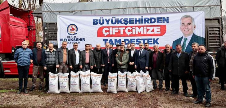 BÜYÜKŞEHİR’DEN ÇİFTÇİLERE 94 TON NOHUT TOHUMU DESTEĞİ