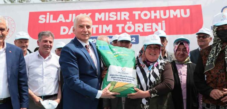 3500 ÜRETİCİYE 85 BİN KG MISIR TOHUMU DESTEĞİ