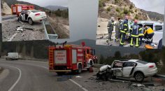 ÇAMELİ’DE KAZA: 1 ÖLÜ, 4 YARALI