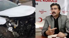 MİLLETVEKİLİ ÖZKAN’IN EKİBİ KAZA YAPTI: 4 YARALI