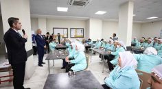 EKREM BAŞER, TEKSTİL İŞÇİLERİNİ ZİYARET ETTİ