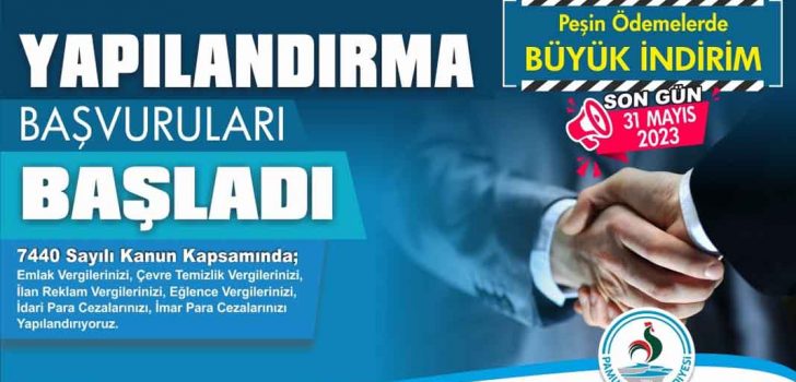 PAMUKKALE BELEDİYESİNDE YAPILANDIRMA BAŞVURULARI BAŞLADI