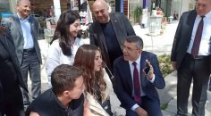 MERAL AKŞENER, ÇİVRİLLİ GENÇLERLE KONUŞTU