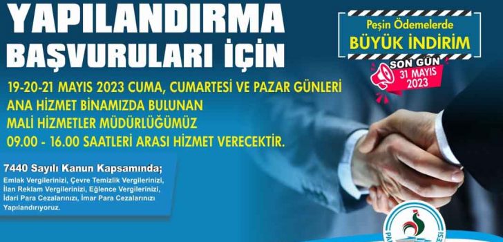 PAMUKKALE’DE YAPILANDIRMA TATİL GÜNLERİNDE DE DEVAM EDECEK