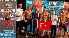 DENİZLİLİ GENÇ VÜCUT GELİŞTİRMEDE AVRUPA ŞAMPİYONU