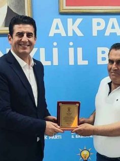 AK PARTİ’DEN ÇAMELİ TEŞKİLATINA PLAKET