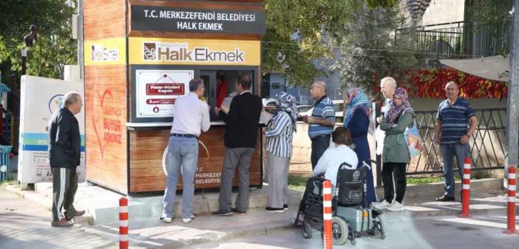 MERKEZEFENDİ HALK EKMEK BÜFE SAYISI 15’E YÜKSELDİ