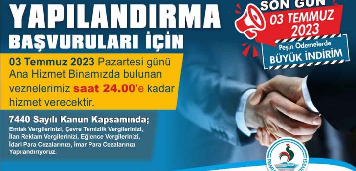 PAMUKKALE BELEDİYESİ VEZNELERİ GECE 24’E KADAR HİZMET VERECEK