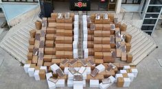 MİLYONLARCA KAÇAK SARMA SİGARA YAKALANDI