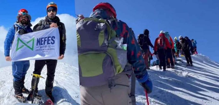 DENİZLİLİ DAĞCILAR ZİRVEDE