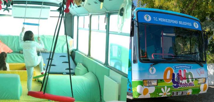 ÇOCUKLAR OYUN OTOBÜSÜ’NDE EĞLENEREK ÖĞRENİYOR