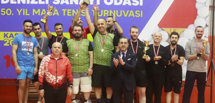SANAYİ ODASI MASA TENİSİ TURNUVASI TAMAMLANDI