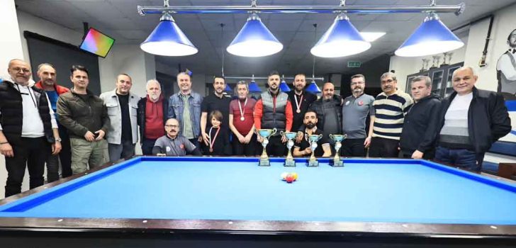 BİLARDO TURNUVASI TAMAMLANDI