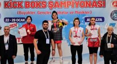 KICK BOKS’TA BETÜL TÜRKİYE ŞAMPİYONU