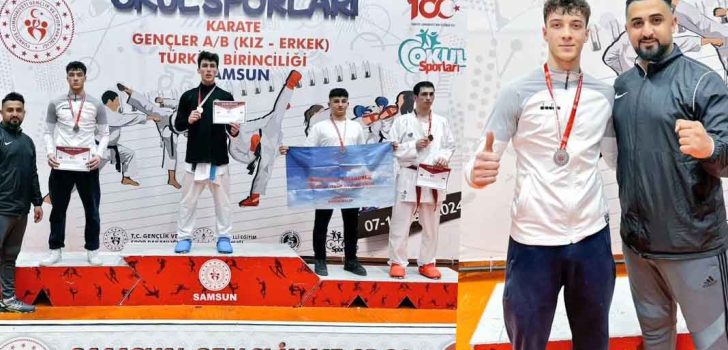 KARATEDE SÜLEYMAN TÜRKİYE İKİNCİSİ