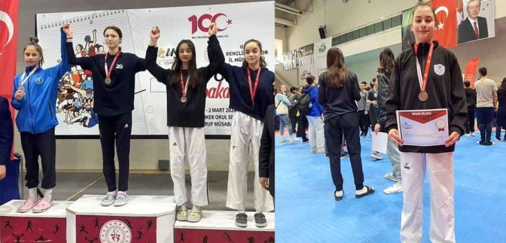 TAEKWONDO’DA BERRANUR VE FATMA’NIN BAŞARISI