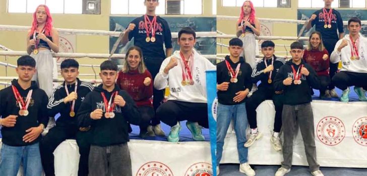 DENİZLİLİ MUAY-THAİ SPORCULARI RİNGTE FIRTINA GİBİ