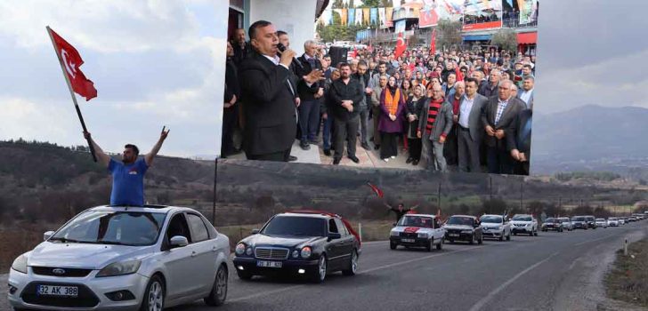 ÇAL’DA AKCAN SEÇİM STARTINI KONVOYLA VERDİ