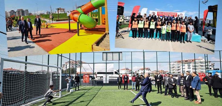 BÜYÜKŞEHİR’DEN YENİŞAFAK’A 3 PARK VE HALI SAHA