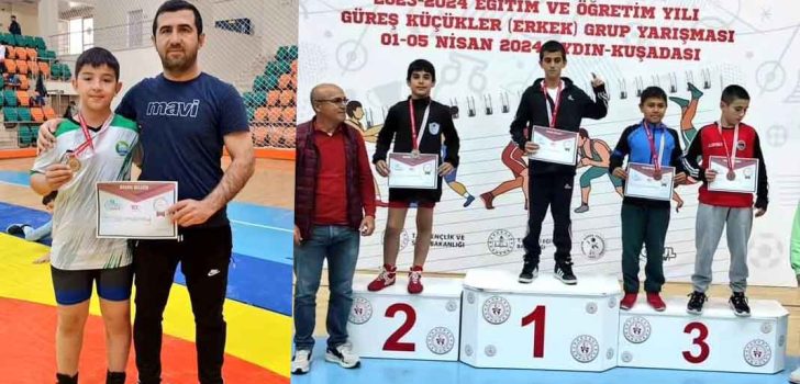 GÜREŞCİLER MADALYALARLA DÖNDÜ