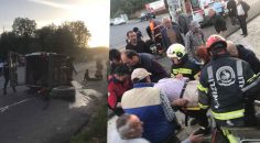 YİNE TAVAS YİNE KAZA: 3 YARALI