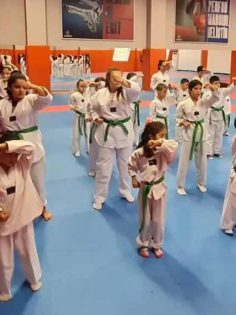 MİNİKLER TAEKWONDO ÖĞRENİYOR