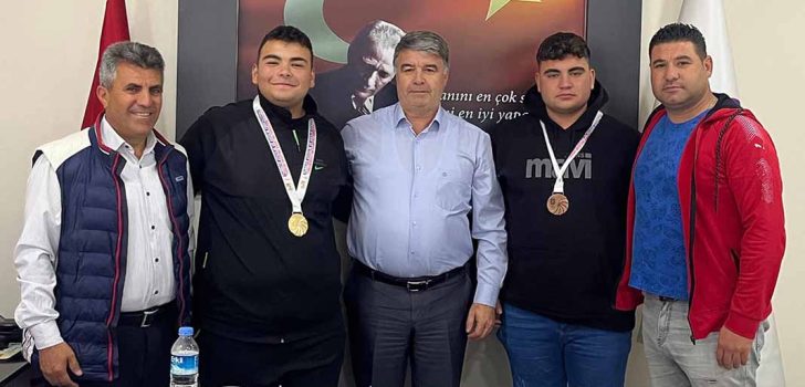 DERECEYE GİREN TRAPÇILARDAN BAŞKAN ALTINER’E ZİYARET