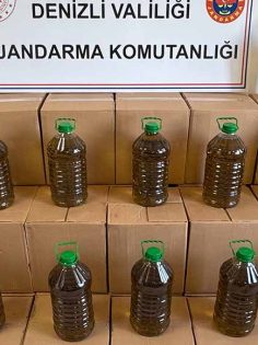 DENİZLİ’DE SAHTE ZEYTİNYAĞI OPERASYONU