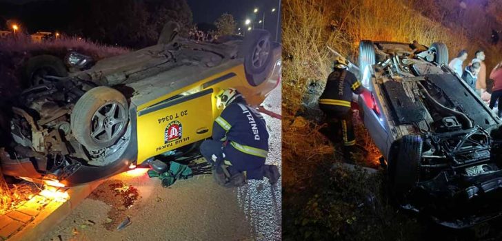 DENİZLİ’DE 2 KAZA 5 YARALI