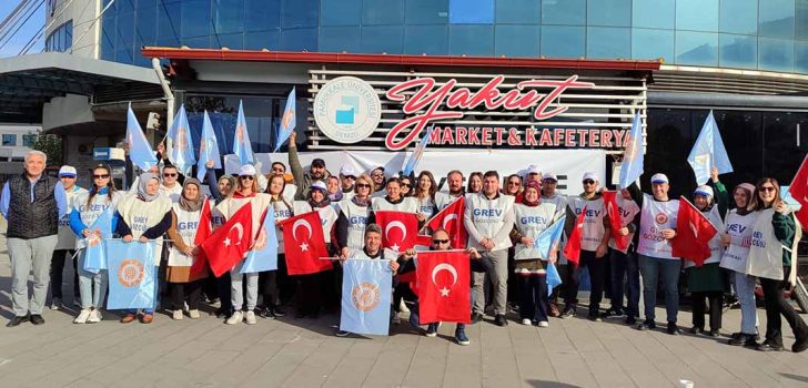 İŞÇİLER GREVDE, ÖĞRENCİLER İŞ BAŞINDA