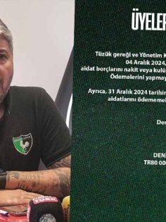 DENİZLİSPOR AİDATLARINI ÖDEMEYEN ÜYELERİ DEŞİFRE ETTİ