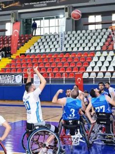 PAMUKKKALE TEKERLEKLİ SANDALYE BASKETBOL TAKIMI MAĞLUP: 66-55