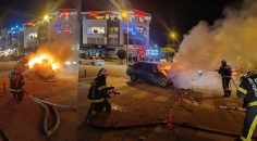 DENİZLİ’DE YİNE BİR ARAÇ DAHA YANDI