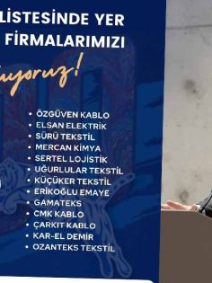 LİSTEDE BULUNAN 27 DENİZLİLİ FİRMAYI TEBRİK ETTİ