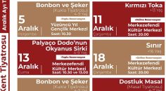 MERKEZEFENDİ KENT TİYATROSU ARALIK AYI TAKVİMİ AÇIKLANDI