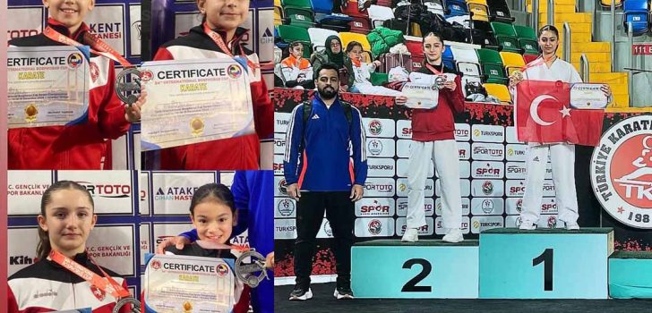 KARATE TAKIMI, 3 GÜMÜŞ VE 1 BRONZ MADALYA İLE DÖNDÜ