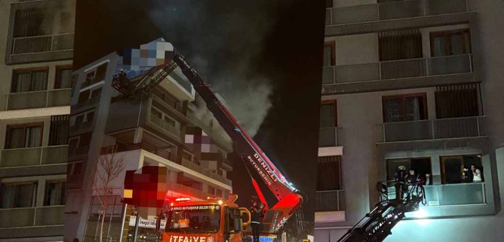 DENİZLİ’DE YANGIN KORKUTTU