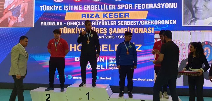 DENİZLİ GÜREŞÇİ OSMAN ŞİMŞEK TÜRKİYE ŞAMPİYONU
