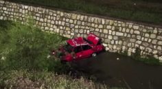 DİREKSİYON HAKİMİYETİNİ KAYBEDİP KANALA UÇTU