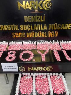 BİNLERCE HAP YAKALANDI