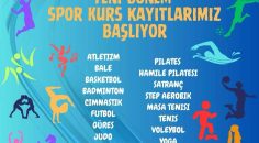 ÜCRETSİZ SPOR KURS KAYITLARI BAŞLIYOR