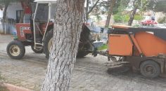 BELEDİYENİN SÜPÜRGE MAKİNESİ ÇALINDI