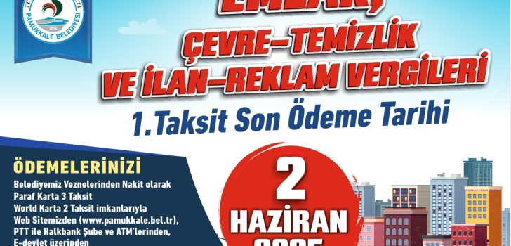 PAMUKKALE BELEDİYESİ’NDE VERGİ ÖDEMELERİ HAZIRLIKLARI TAMAM