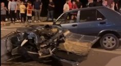 GÜLTEPE’DE KAZA: ARAÇ İKİYE BÖLÜNDÜ!