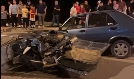 GÜLTEPE’DE KAZA: ARAÇ İKİYE BÖLÜNDÜ!