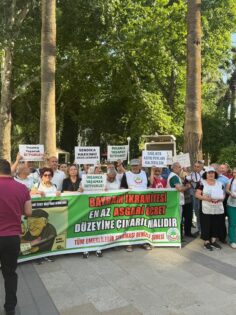 EMEKLİDEN ÇINAR’DA İKRAMİYE EYLEMİ
