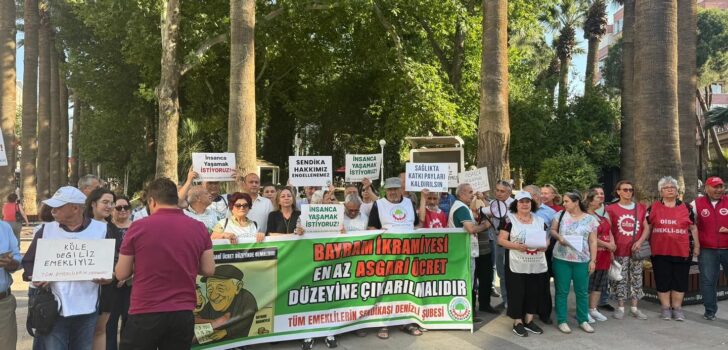 EMEKLİDEN ÇINAR’DA İKRAMİYE EYLEMİ